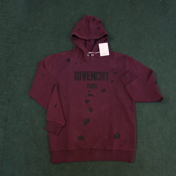 givenchy paris destroyed sweatshirt